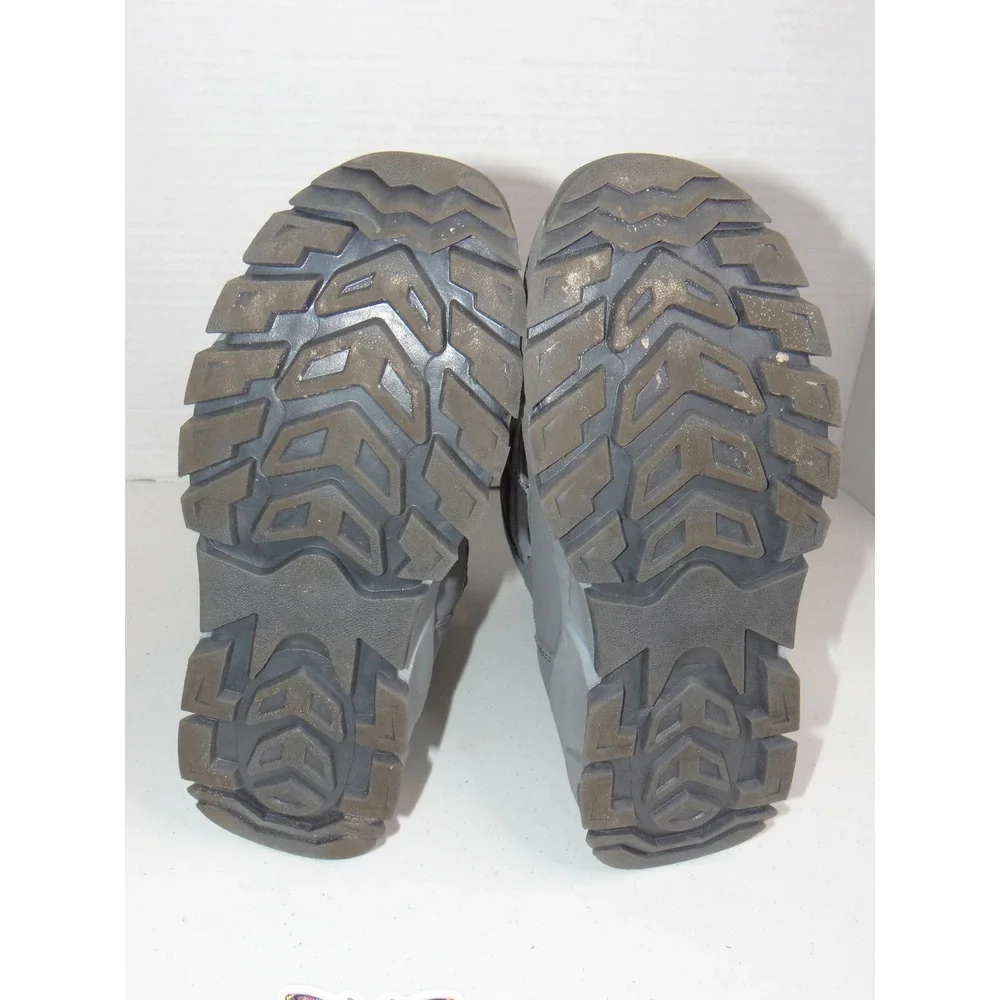 Hobibear AW3771 Kids Grey Blue Camo Faux Fur Lined Snow Boots Size 37